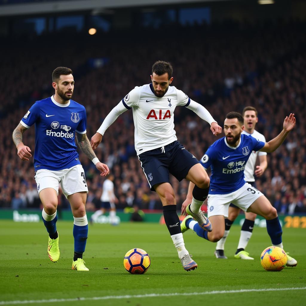 Bàn thắng đẹp mắt từ trận đấu Tottenham vs Everton