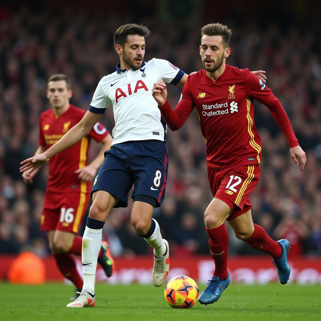 Khoảnh khắc kịch tính trong trận đấu Tottenham vs Liverpool