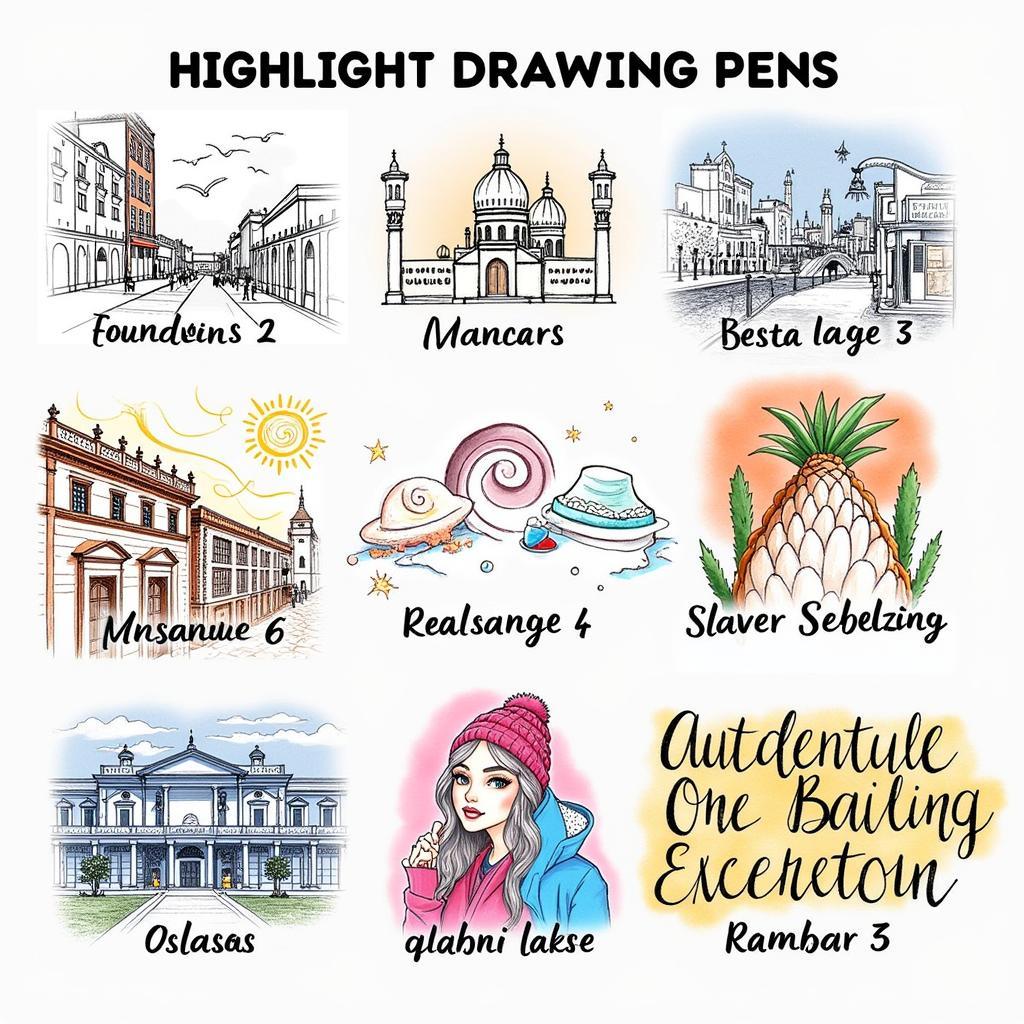 Applications of Highlight Pens in Drawing