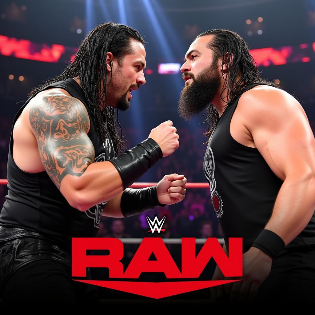 Trận đấu giữa Roman Reigns và Samoa Joe tại WWE Raw 21/05/2018