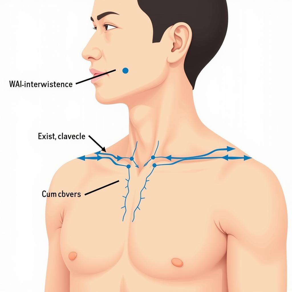 Xác định vị trí huyệt Vân Môn trên cơ thể