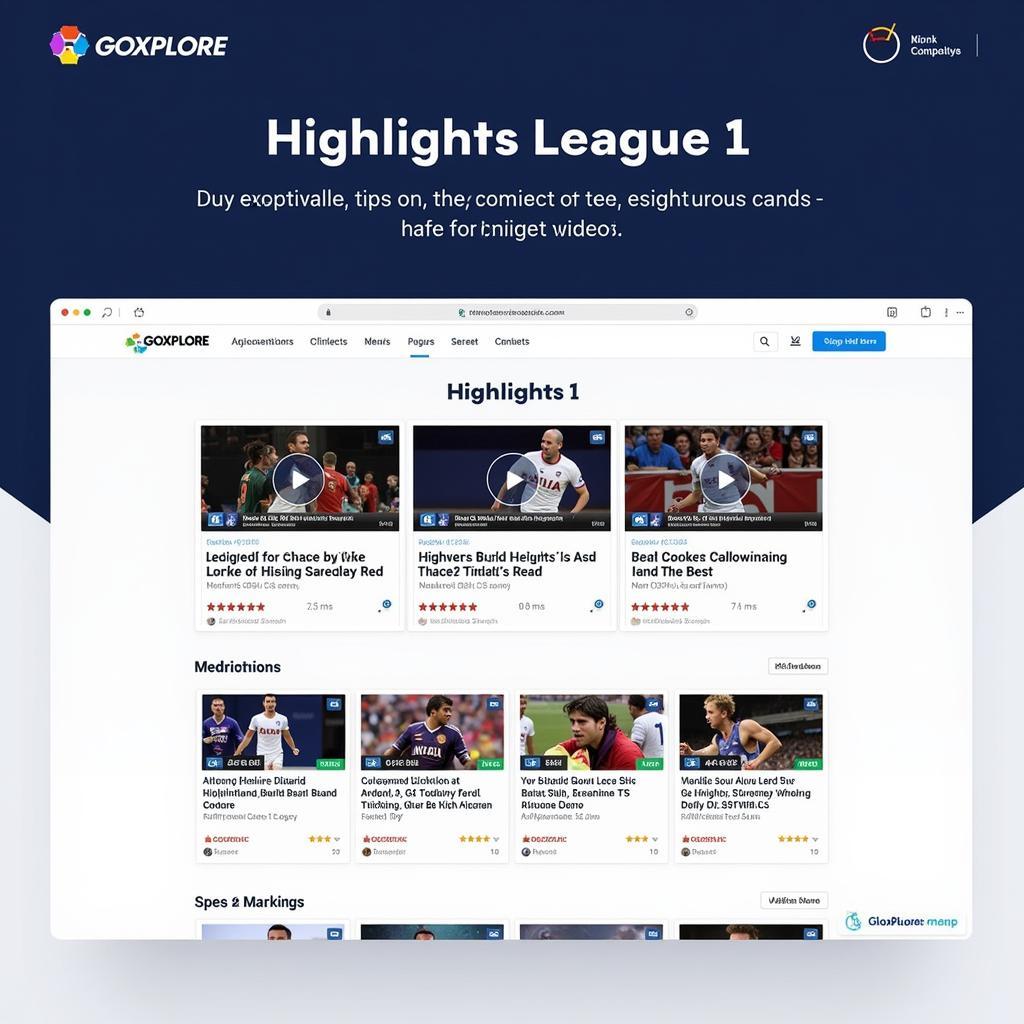 Xem highlight League 1 trực tuyến trên GOXPLORE