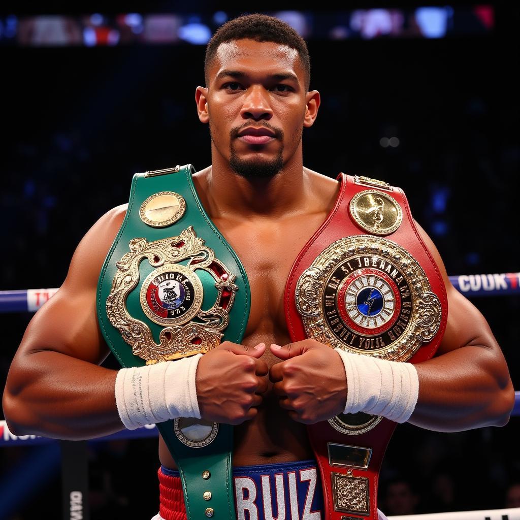 Anthony Joshua giành lại đai vô địch