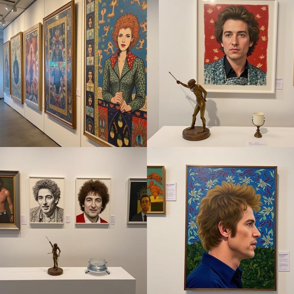 Bob Dylan's artwork displayed at the London exhibition