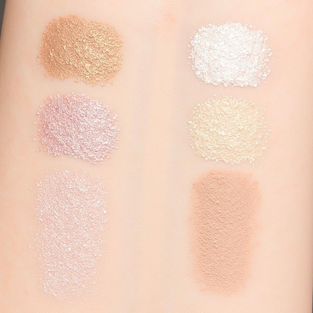 Bảng màu phấn highlight ColourPop đa dạng với nhiều tông màu khác nhau