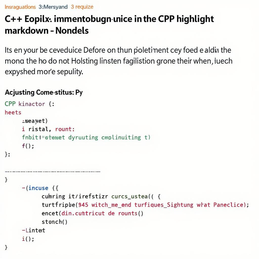 CPP Highlight Markdown trong bài viết blog