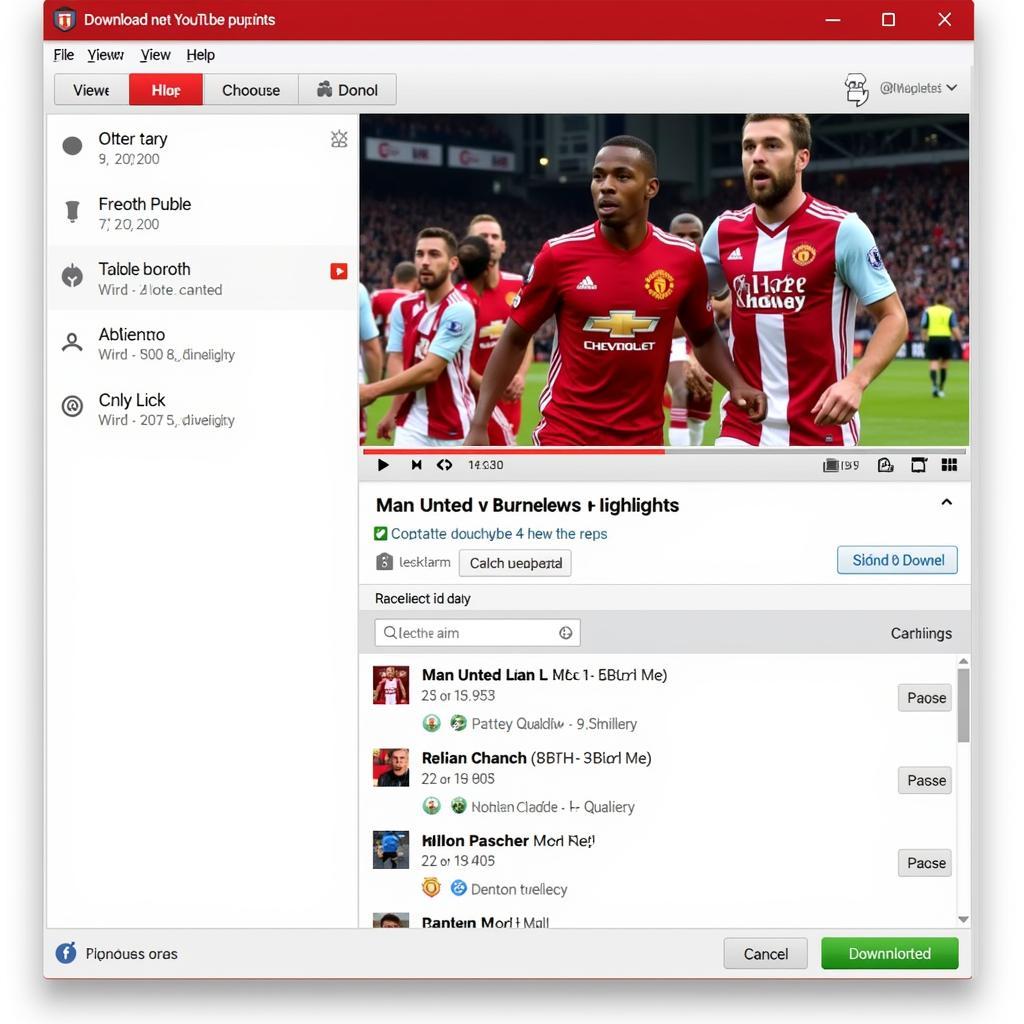 Download Highlight Man Utd vs Burnley bằng Phần Mềm