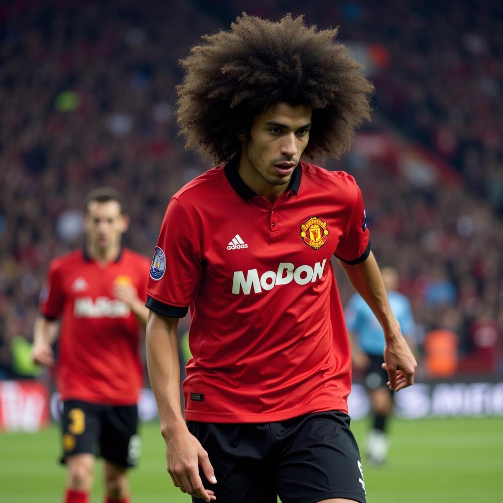 Fellaini trong màu áo Manchester United