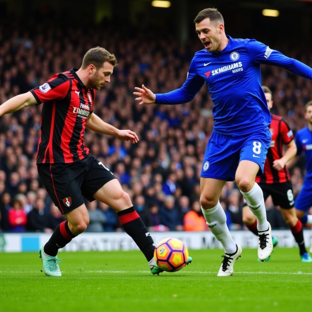 Bàn thắng quyết định trong trận đấu giữa Bournemouth và Chelsea