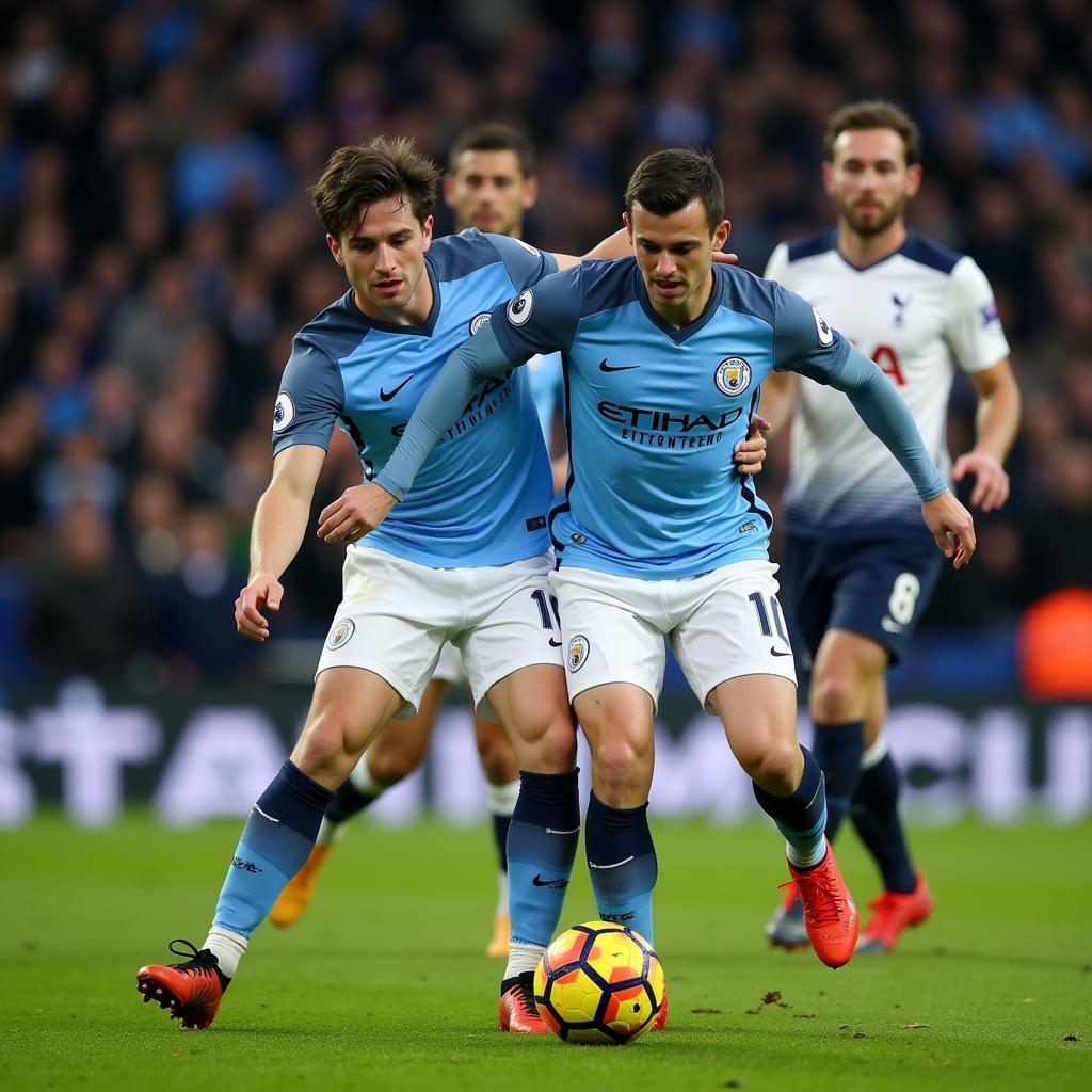 Man City vs Tottenham: Những lỗi lầm hàng thủ dẫn đến bàn thua.