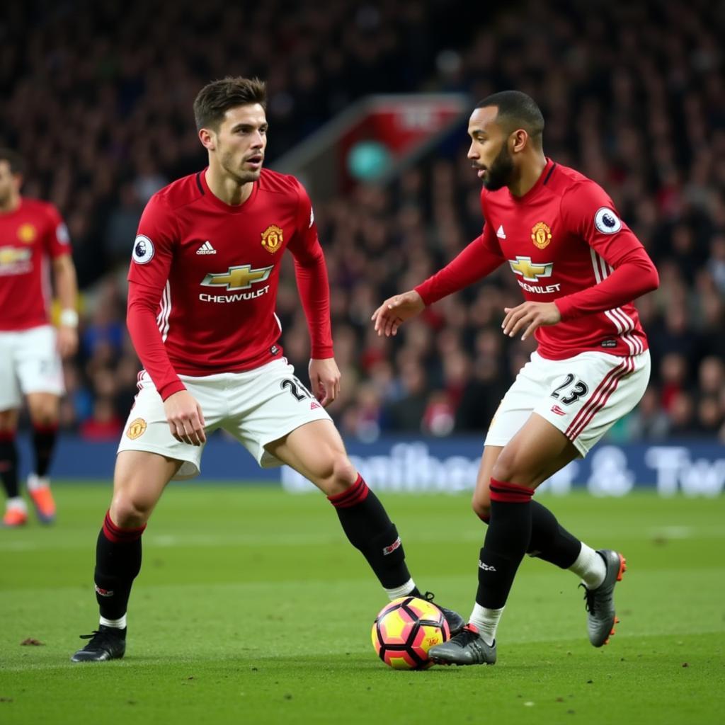 Man Utd kiểm soát thế trận trong hiệp 2 trước Huddersfield