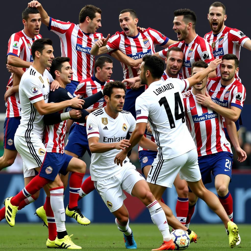 Highlights trận derby Madrid giữa Real và Atletico